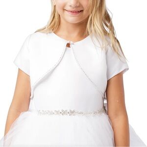 NWT Tip Top Kids Elegant White Bolero